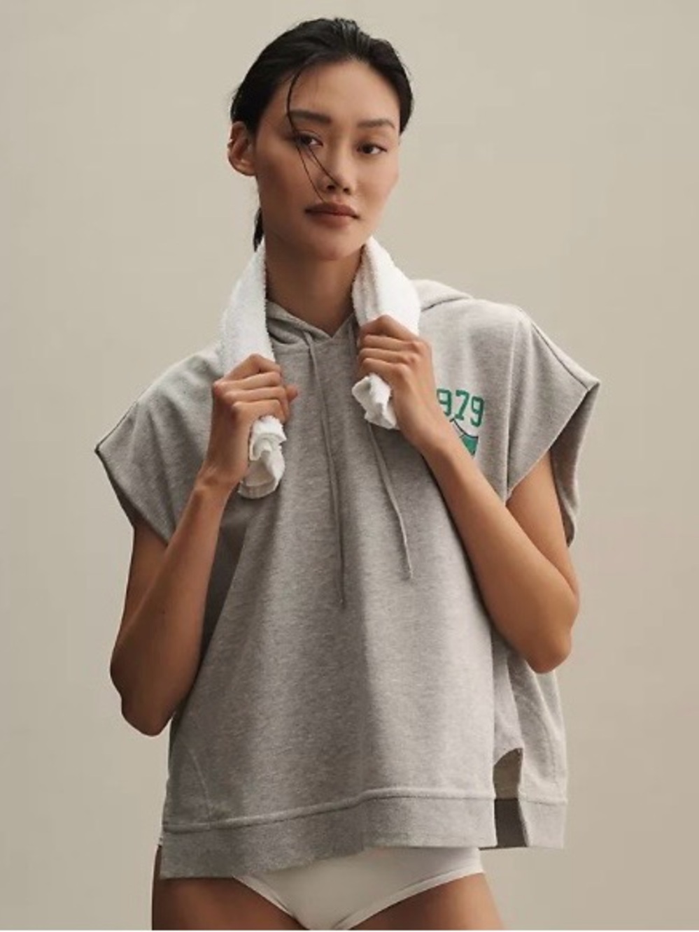 Daily Practice by Anthropologie Team Spirit Sleeveless Hooded Sweatshirt